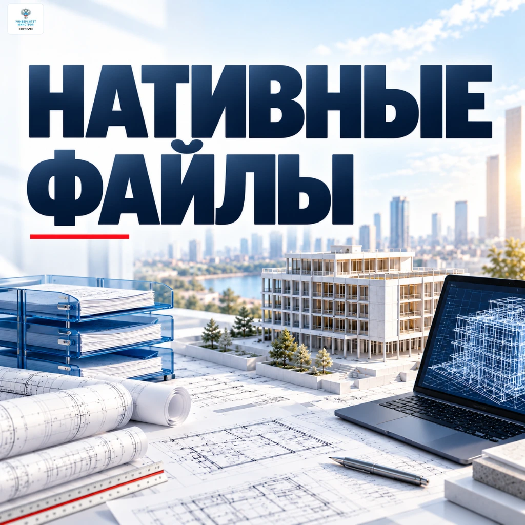 Работа с нативными файлами в среде общих данных строительного проекта. Проблемы и решения