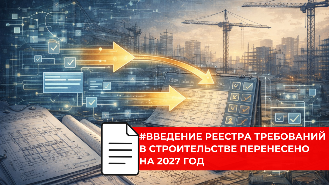 Обязательное применение Реестра требований при экспертизе перенесено на 1 марта 2027 года