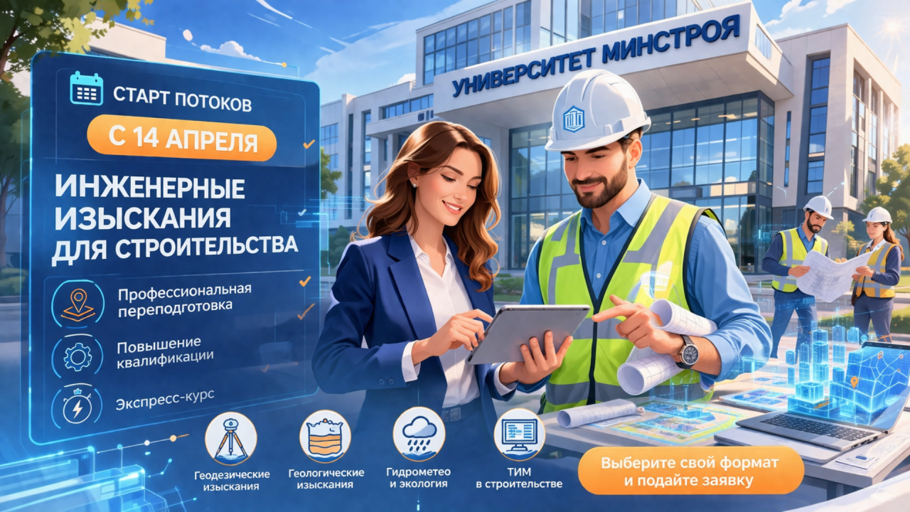 Хотите работать в инженерных изысканиях увереннее — новые образовательные потоки стартуют 14 апреля